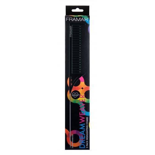 FRAMAR Set melírovacích hřebenů Black