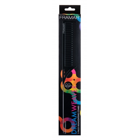 FRAMAR Set melírovacích hřebenů Black