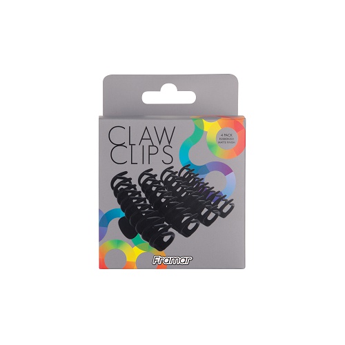 FRAMAR Velké skřipce do vlasů Claw Clips Black